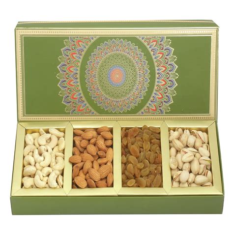 Ghasitaram Gifts Diwali Gifts Long Fusion Part Dry Fruit Box