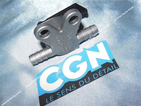 Robinet dessence sur durite CGN universel Ø8mm avec fixation sur cadre