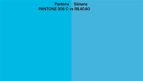 Pantone 306 C Vs Sikkens R8 40 60 Side By Side Comparison