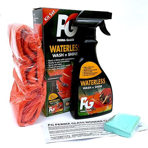 Pg Perma Glass Waterless Wash N Shine Kit