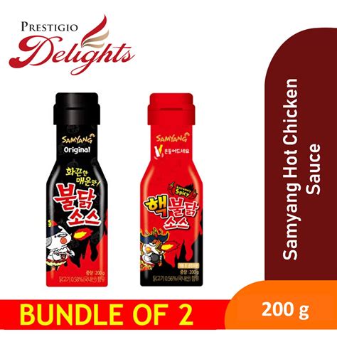 READY STOCK Samyang Hot Chicken Sauce 200g Bundle Of 2 Original Extra Spicy Shopee Singapore