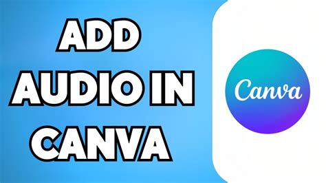 How To Add Audio In Canva 2023 Update YouTube