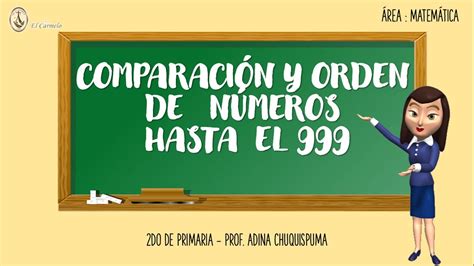 COMPARACIÓN Y ORDEN DE NÚMEROS HASTA EL 999 YouTube