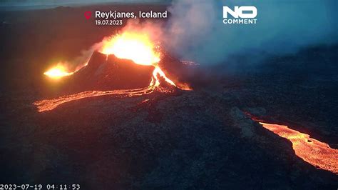 No Comment En Islande Les Parois D Un Volcan S Effondrent Sous Le