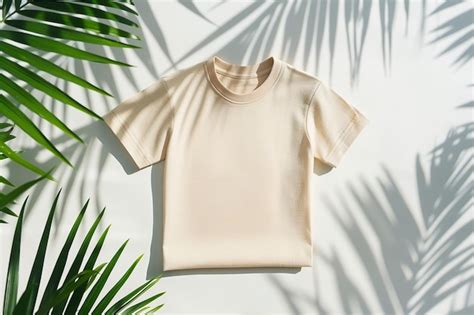 Beige t shirt mockup | Premium AI-generated image