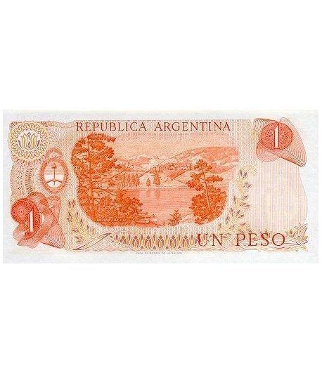 Billete De Argentina 1 Peso 1974 Sc