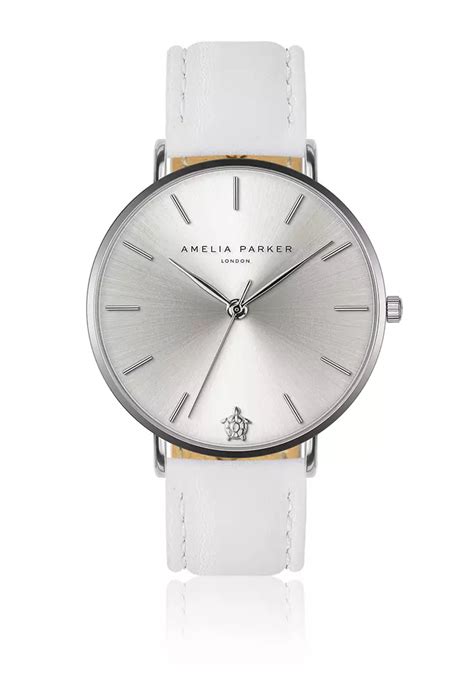 Buy Amelia Parker Amelia Parker Capsule Grey White Leather women watch ...