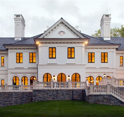 Custom Georgian Style Home With Archtop Windows Georgian Style Homes