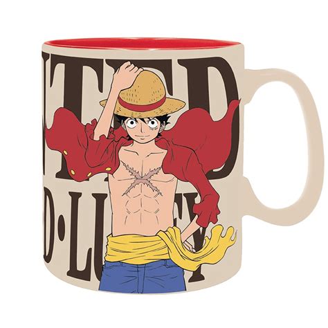 One Piece Mug Luffy Wanted Big Size Straw Hat Crew Yiassu