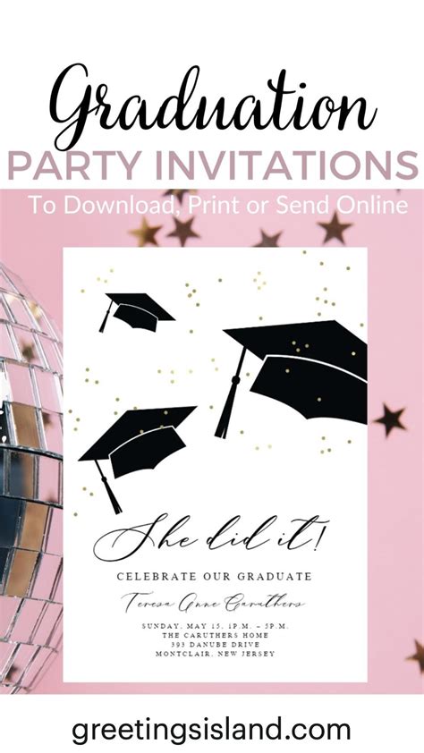 Graduation party invitation ideas – Artofit