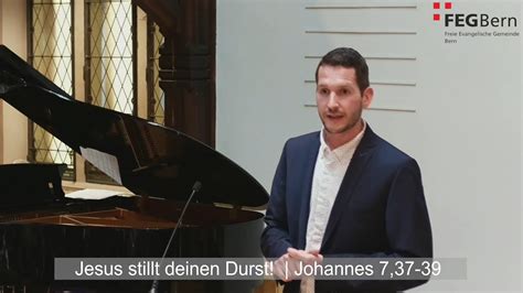 Jesus Stillt Deinen Durst Timo Merdes Johannes 7 37 39 YouTube