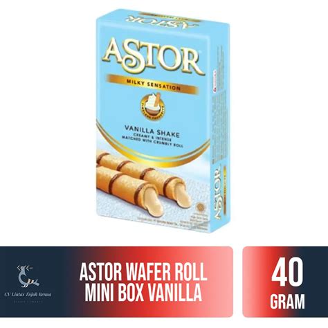 Astor Wafer Roll Mini Box 40gr Food And Beverages CV Lintas Tujuh Benua