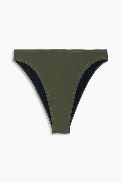 Fisch Flamands Low Rise Bikini Briefs In Army Green Modesens