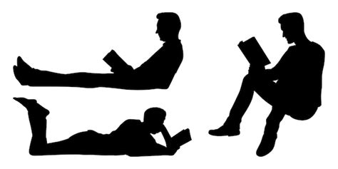 Man Reading Silhouette