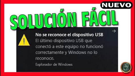 Soluci N No Se Reconoce El Dispositivo Usb O Disco Duro Externo