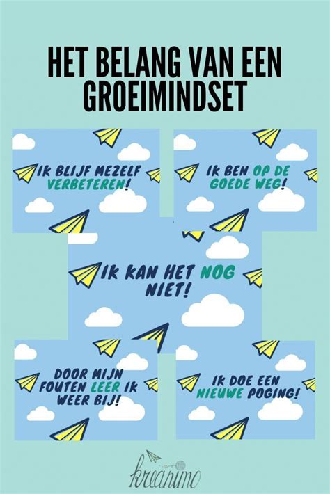 Het Belang Van Je Mindset Groeimindset Kaarten Printable Artofit