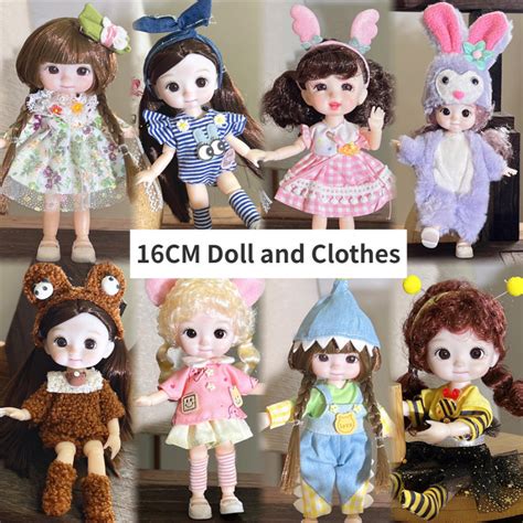 Cm Doll And Clothes Smiling Multi Expression Head Detachable Joint Naked Girl BJD Girl Toy