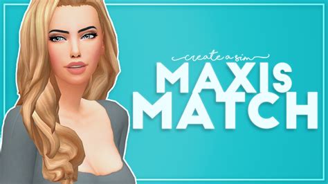 Sims 4 Maxis Match 001 Create A Sim Full Cc List Youtube