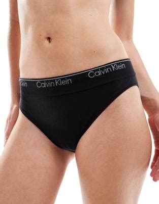 Calvin Klein Modern Seamless Bikini Style Brief In Black Asos
