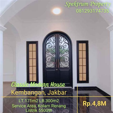 Rumah Classics Modern Di Joglo Kembangan Lt Lb