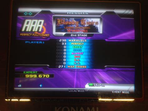 Kon Bloody Tears IIDX EDITION Double Expert PFC AAA On DDR