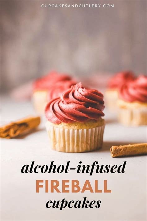 Easy Fireball Cupcakes From Cake Mix Recipe Alcoholic Desserts