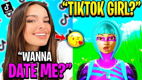 Thirsty Tiktok Girl Tried Dating Me Fortnite Youtube