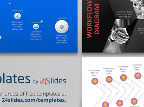 Workflow PowerPoint Template | Free Download by 24Slides on Dribbble