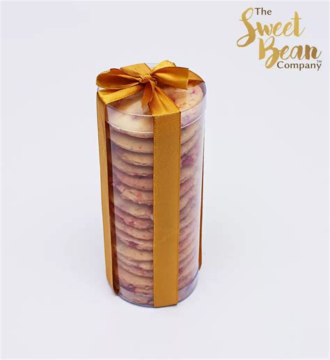 Cherry White Chocolate Cookie Cylinder The Sweet Bean Company