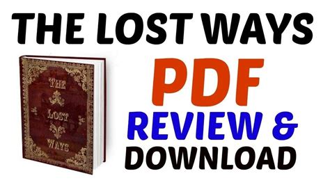 Discover the Secrets of Survival with The Lost Ways Book