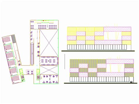 Centro Cultural En Autocad Descargar Cad 7 59 Mb Bibliocad