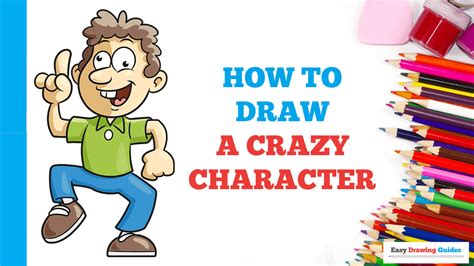 Easy Drawing Guides On Twitter How To Draw A Crazy Character Easy To