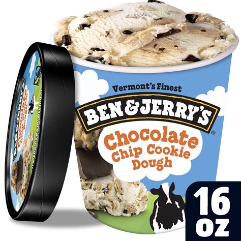 Ben And Jerrys Chocolate Chip Cookie Dough Ice Cream 16 Oz