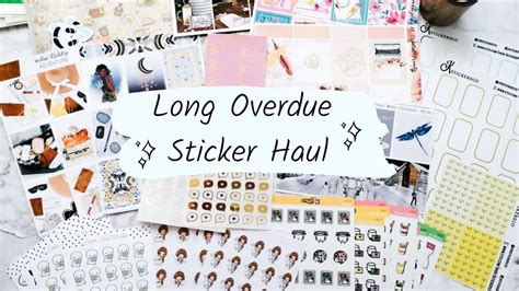 Long Planner Sticker Haul The Crafty Banana Thecoffeemonsterzco