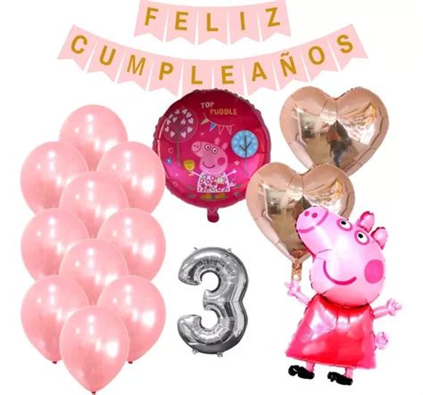 Busca Banderin Feliz Cumple George Pig Cerdito Chanchito Peppa Pig A La