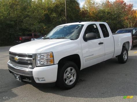 2007 Summit White Chevrolet Silverado 1500 Lt Extended Cab 38475146 Photo 3