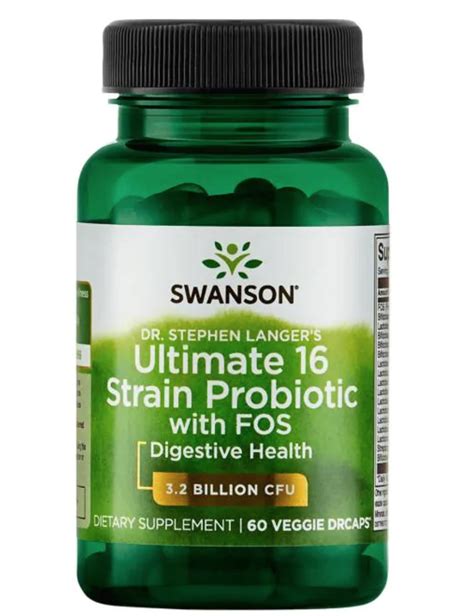 Ultimate 16 Strain Probiotic With Fos Swanson