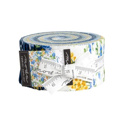 Moda Fabrics Summer Breeze 2023 Jelly Roll 33680JR Emerald City Fabrics