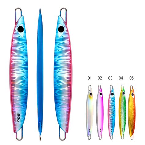 JIGGING PRO 40g 60g 80g C1 Jigging Lure Saltwater Metal Jigs Slow Pitch