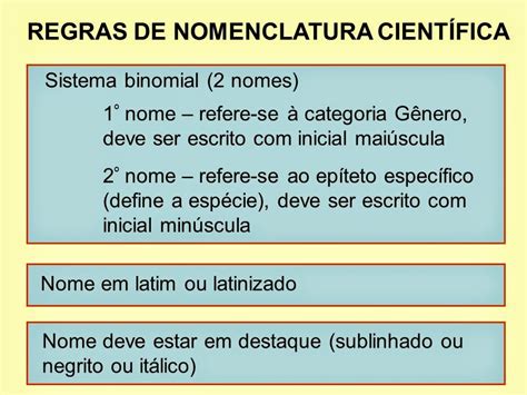 Nomenclatura Dos Seres Vivos - Classificação dos seres vivos | Biologia: A ciência da vida