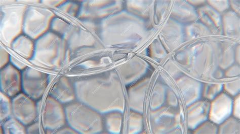 Premium Photo Closeup Of Glass Lenses 3d Render