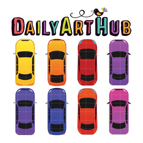 Cool Cars Top View Clip Art Set – Daily Art Hub // Graphics, Alphabets ...