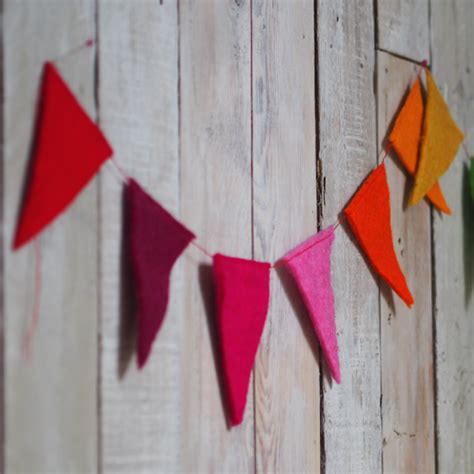 Colourful Felt Bunting