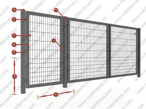 welded wire mesh anti climb folding gate fence - fence products