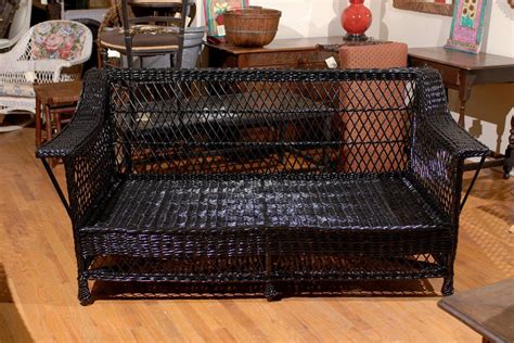 American Bar Harbor Wicker Sofa C 1920 At 1stdibs