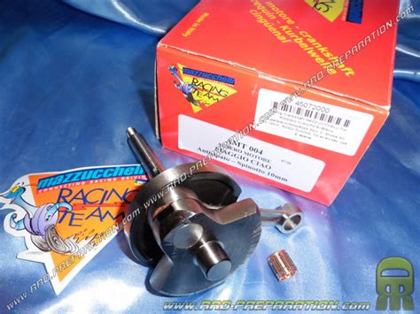 Vilebrequin renforcé MAZZUCCHELLI pour axe piston Ø10 ou 12mm sur