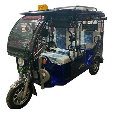 Saarthi Passenger Battery Operated E Rickshaw Model Name Number Plus