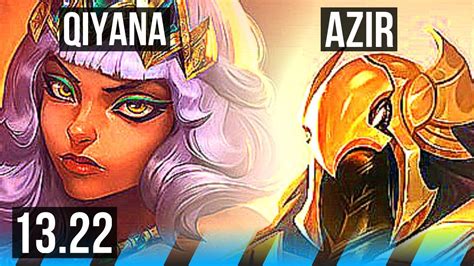 Qiyana Vs Azir Mid 7 Solo Kills 67 Winrate Legendary Rank 12