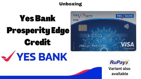 Yes Bank Prosperity Edge Credit Card Best Credit Card For Beginners