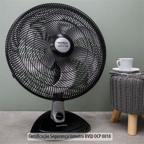 Ventilador De Mesa Mondial Cm P S Turbo Vt Preto Submarino